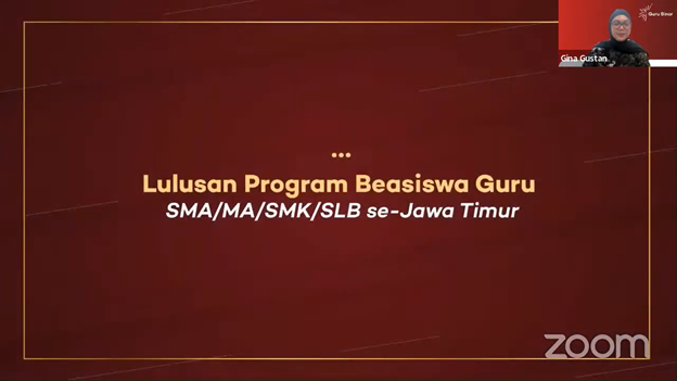 Photo Apresiasi terhadap Kelulusan Peserta Beasiswa, Guru Binar Gelar Inaugurasi Program Beasiswa Guru se-Jawa Timur