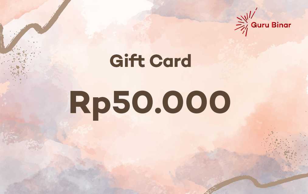 Gift card Senilai Rp. 50000
